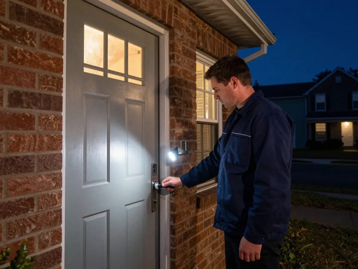 Emergency Locksmith — locksmith technician at work in Maryland, DC & Virginia (Eagle Locksmith Service)