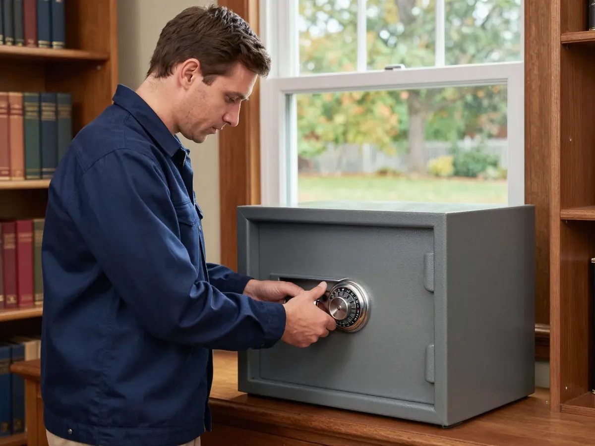 Safe Installation & Anchoring — locksmith technician at work in Maryland, DC & Virginia (Eagle Locksmith Service)